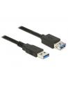 Przedłużacz USB AM-AF 3.0 1.5M czarny Delock - nr 1