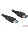 Przedłużacz USB AM-AF 3.0 1.5M czarny Delock - nr 21