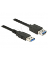 Przedłużacz USB AM-AF 3.0 1.5M czarny Delock - nr 2