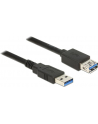 Przedłużacz USB AM-AF 3.0 1.5M czarny Delock - nr 8