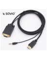 Kabel HDMI SAVIO CL-104 19pin męski - VGA męski 1,8m - nr 1