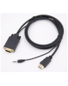 Kabel HDMI SAVIO CL-104 19pin męski - VGA męski 1,8m - nr 2