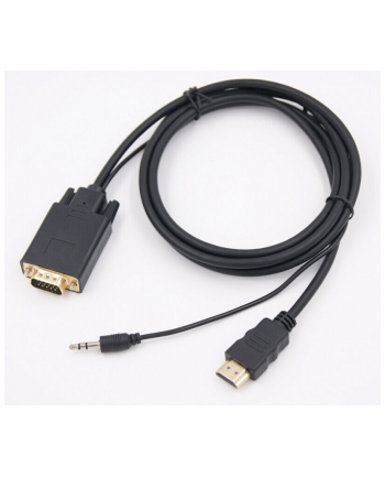 Kabel HDMI SAVIO CL-104 19pin męski - VGA męski 1,8m