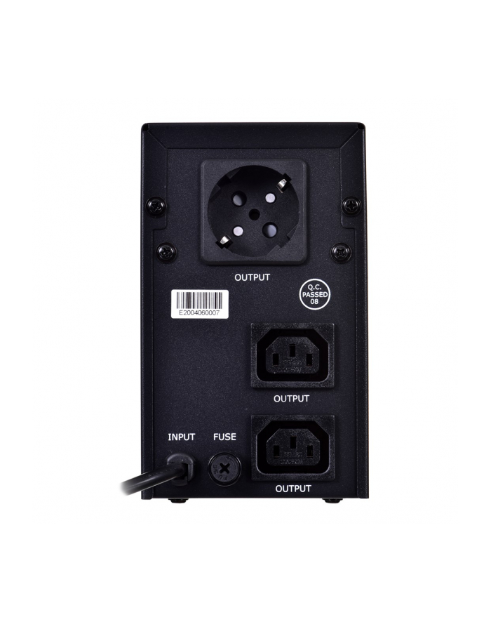 Zasilacz awaryjny UPS ENERGENIE L-INT 650VA 2XIEC 1XSCHUKO 230V RJ11 LCD - otwarte opakowanie główny