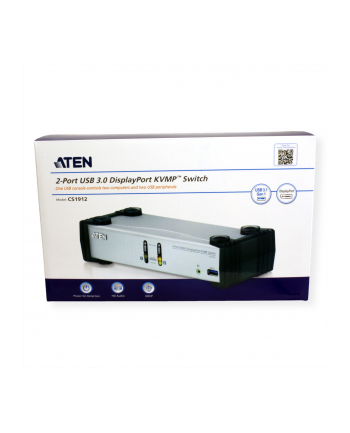 Przełącznik KVM ATEN CS1912 2-port Display Port/USB/Audio