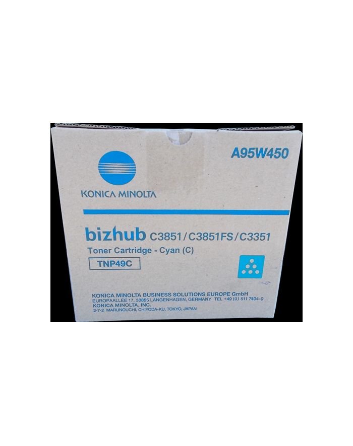 Toner Konica Minolta TNP-49C | 12000 pages | Cyan | Bizhub C3351 C3851 C3851FS główny