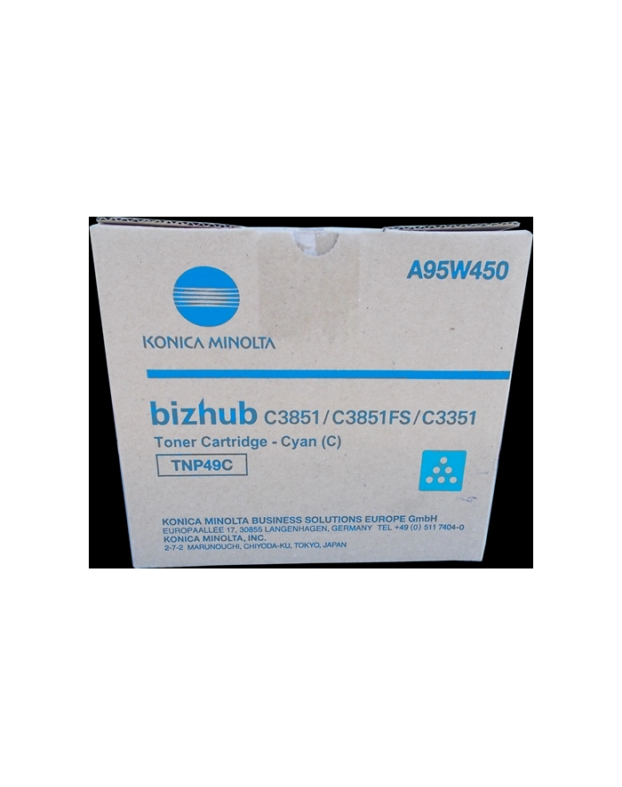 Toner Konica Minolta TNP-49C | 12000 pages | Cyan | Bizhub C3351 C3851 C3851FS główny