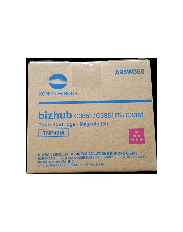 Toner Konica Minolta TNP-49M | 12000 pages | Magenta | Bizhub C3351 C3851 C3851F główny