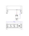 Bachmann DESK2 3x Gniazda 0,2m GST18 Inox - nr 4