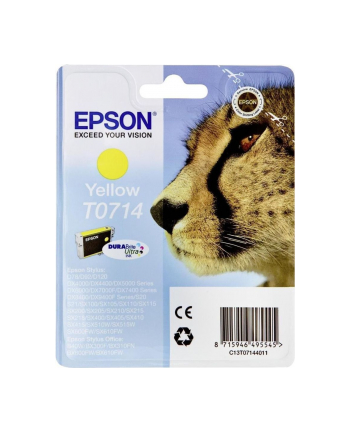 Tusz Epson T0714 yellow DURABrite BLISTER | Stylus D78/92/120/DX4000/4050/4400 nr 1
