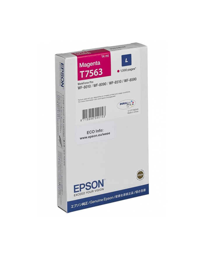 Ink Epson T7562 Cartridge L Magenta | 14 ml | WF-8xxx Series główny