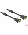 Delock Kabel DVI 24+1, wtyk męski > DVI 24+1, wtyk męski, 1m, czarny - nr 17