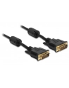Delock Kabel DVI 24+1, wtyk męski > DVI 24+1, wtyk męski, 1m, czarny - nr 1