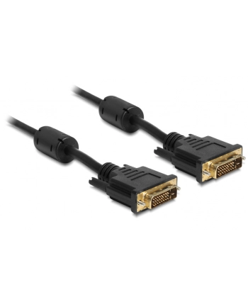 Delock Kabel DVI 24+1, wtyk męski > DVI 24+1, wtyk męski, 1m, czarny