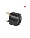 Maclean MCE154 Adapter gniazdo EU na wtyk UK czarna - nr 8