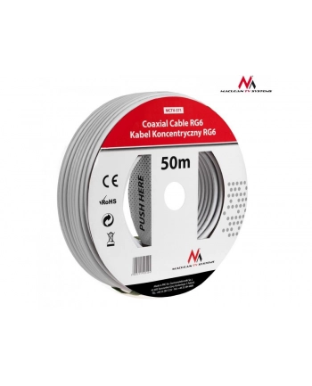 Maclean MCTV-571 Kabel przewód koncentryczny satelitarny 1.0CCS RG6 50M nr 1