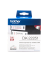 Taśma Brother Continuous Paper roll 62mm Black & Red on white - nr 19