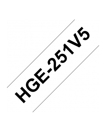 Taśma Brother 24mm Black/White (5 sztuk)  High Grade Tape