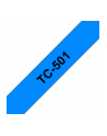 Taśma Brother 12mm BLACK ON BLUE TAPE - nr 26