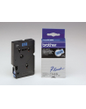 Taśma Brother 12mm BLACK ON BLUE TAPE - nr 27