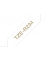 Taśma Brother 12mm Gold/White ribbon tape - nr 25