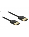 Delock Kabel High Speed HDMI with Ethernet HDMI AM > HDMI AM 3D 4K 1m Slim - nr 20