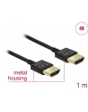 Delock Kabel High Speed HDMI with Ethernet HDMI AM > HDMI AM 3D 4K 1m Slim - nr 21