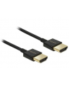 Delock Kabel High Speed HDMI with Ethernet HDMI AM > HDMI AM 3D 4K 1m Slim - nr 22