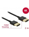 Delock Kabel High Speed HDMI with Ethernet HDMI AM > HDMI AM 3D 4K 2m Slim - nr 15