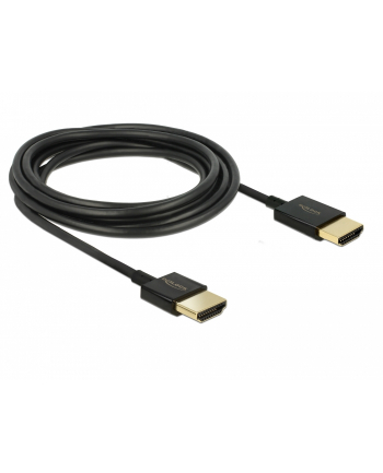 Delock Kabel High Speed HDMI with Ethernet HDMI AM > HDMI AM 3D 4K 0.25m Slim nr 2