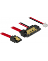 Delock Przewód SATA 6 Gb/s,7pinowy wtyk+2-pinowy wtyk zasilania>22-pinowe SATA - nr 4