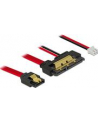 Delock Przewód SATA 6 Gb/s,7pinowy wtyk+2-pinowy wtyk zasilania>22-pinowe SATA - nr 8
