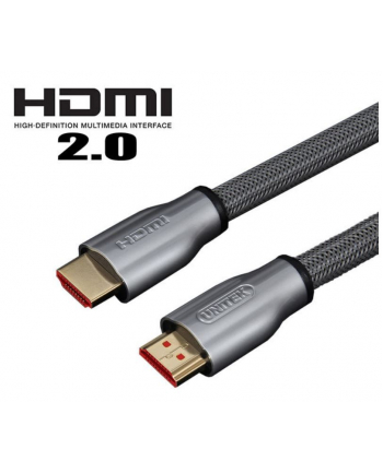Unitek Kabel LUX HDMI v.2.0 M/M 1.0m, w oplocie, Y-C136RGY