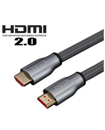 Unitek Kabel LUX HDMI v.2.0 M/M 5.0m, w oplocie, Y-C140RGY
