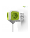 GreenBlue GB118 MagicCube poczwórne gniazdko prądowe, 2 wejścia usb 1,4m - nr 7