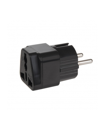 Maclean MCE155 Adapter gniazdo UK na wtyk EU uniwersalny czarny