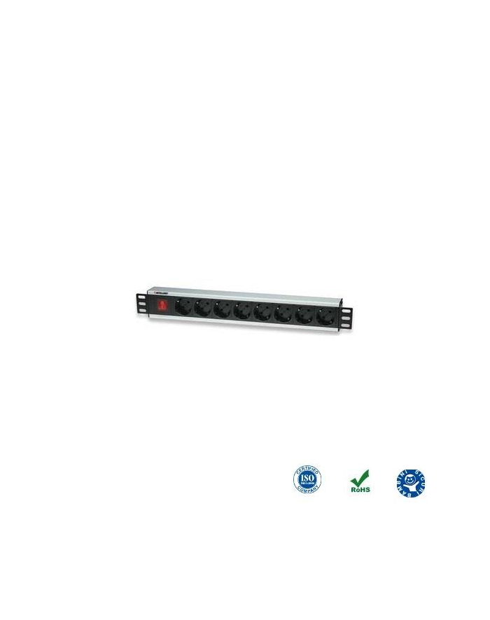 Techly Pro TechlyPro Listwa zasilająca rack 19'' 1,5U 250V/16A 8x Schuko 3m włącznik główny