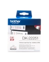 Taśma Brother Continuous Paper roll 62mm Black & Red on white - nr 20