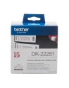 Taśma Brother Continuous Paper roll 62mm Black & Red on white - nr 25