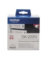 Taśma Brother Continuous Paper roll 62mm Black & Red on white - nr 26