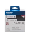 Taśma Brother Continuous Paper roll 62mm Black & Red on white - nr 28