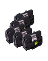 Taśma Brother 24mm Black/Matt Silver (5 sztuk)  High Grade Tape - nr 9
