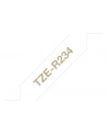 Taśma Brother 12mm Gold/White ribbon tape - nr 18