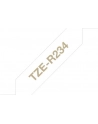 Taśma Brother 12mm Gold/White ribbon tape - nr 25