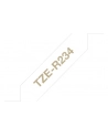 Taśma Brother 12mm Gold/White ribbon tape - nr 8