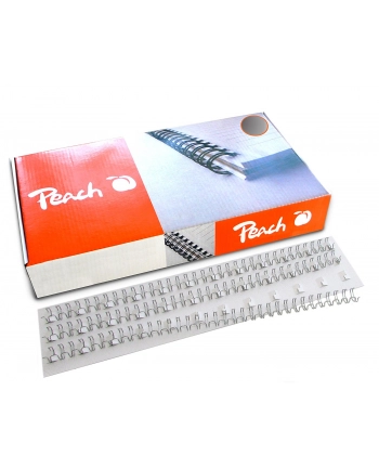 Peach Grzbiety drutowe  3:1'' 34 węzły A4 6mm srebrne (100 szt.) nr 1