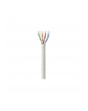 TechlyPro Kabel instalacyjny skrętka UTP Cat6 4x2 linka CCA 305m szary - nr 1