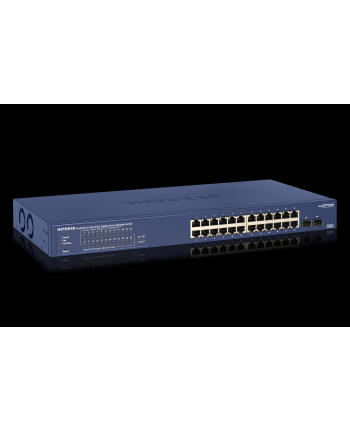 Netgear ProSafe Smart 24-Port GbE PoE Switch, 192W, 2xSFP (GS724TP)