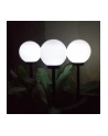 GreenBlue GB123 Solarna lampa wolnostojaca ogrodowa - kula 20x20x53cm, bialy LED - nr 5