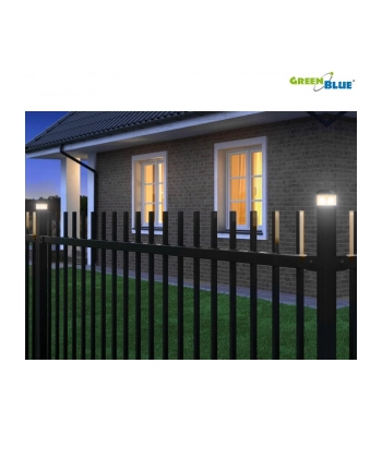 GreenBlue GB126 Lampa solarna na słupek LED 60*60 daszek kopertowy nr 2